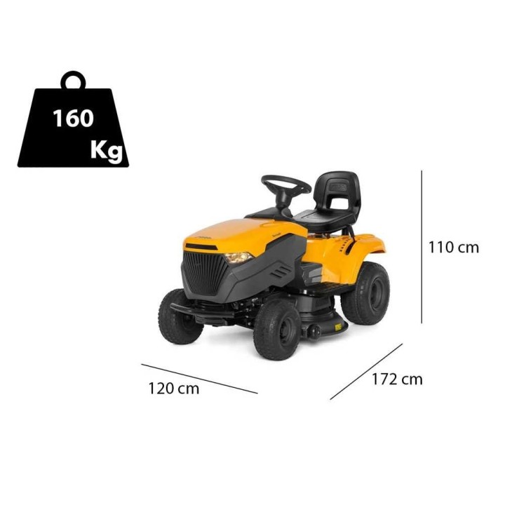 Stiga Tornado 398 M ajoleikkuri, 98 cm, 14 HP, sivulle purkava ja silppuava leikkuu