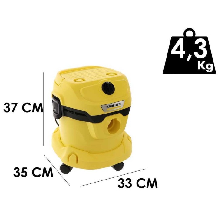 Karcher WD 2 PLUS V-12/4/18/C märkä- ja kuivaimuri, 1 000 W, 12 l