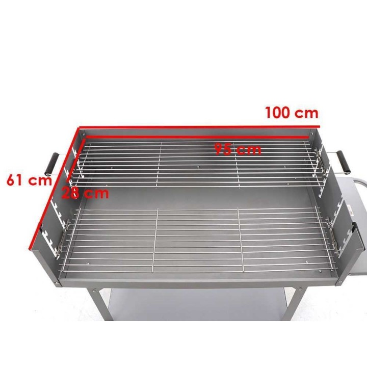 Royal Food CB 550S hiiligrilli, 5 320 cm², 2 ritilää
