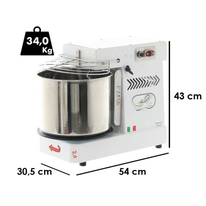 Famag Grilletta IM 10S/230 10 Velocità HH -spiraalitaikinakone, 10 kg, 230 V
