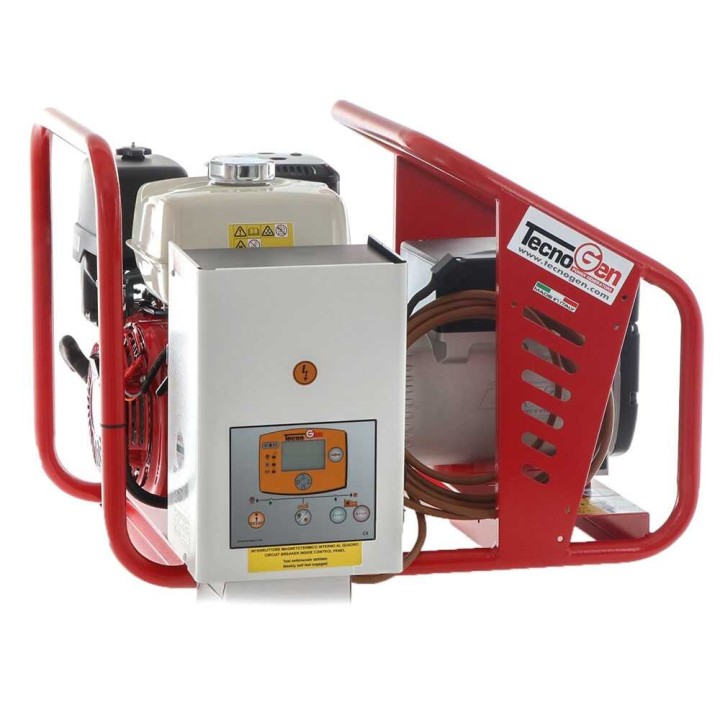TecnoGen H8000 E/A bensiinikäyttöinen generaattori, 5,8 kW, 230 V, ATS