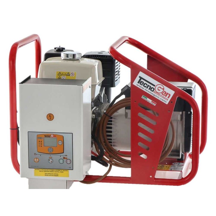 TecnoGen H8000 E/A bensiinikäyttöinen generaattori, 5,8 kW, 230 V, ATS