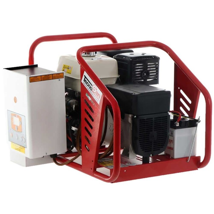 TecnoGen H8000 E/A bensiinikäyttöinen generaattori, 5,8 kW, 230 V, ATS
