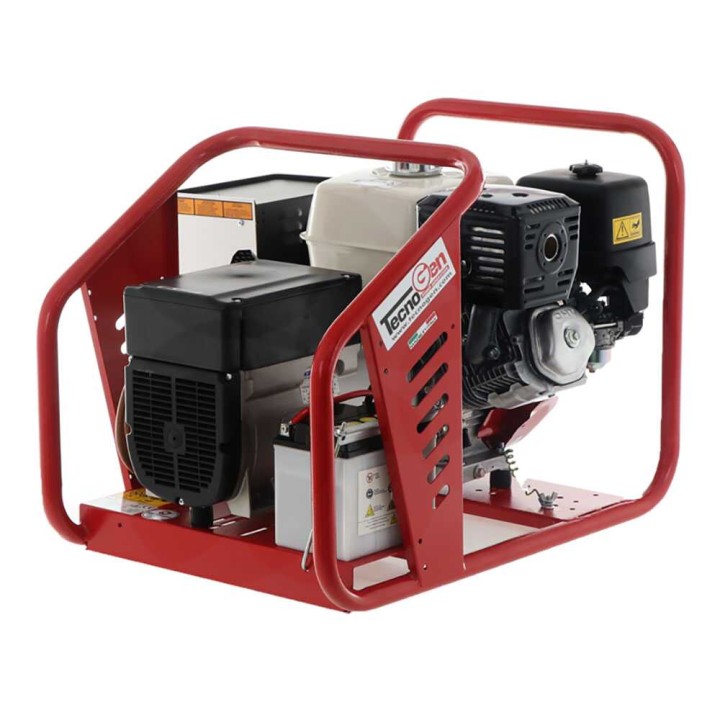 TecnoGen H8000 E/A bensiinikäyttöinen generaattori, 5,8 kW, 230 V, ATS