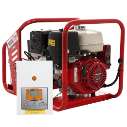 TecnoGen H8000 TE A kolmivaihegeneraattori 6 kW Honda GX 390 AVR ja ATS