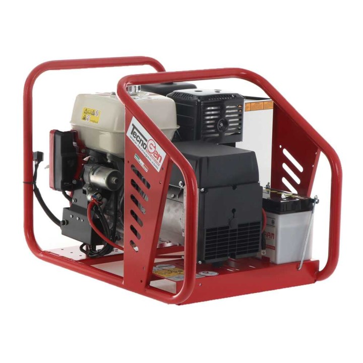 TecnoGen H8000 TE/A kolmivaihegeneraattori, 6 kW, Honda GX 390, AVR ja ATS