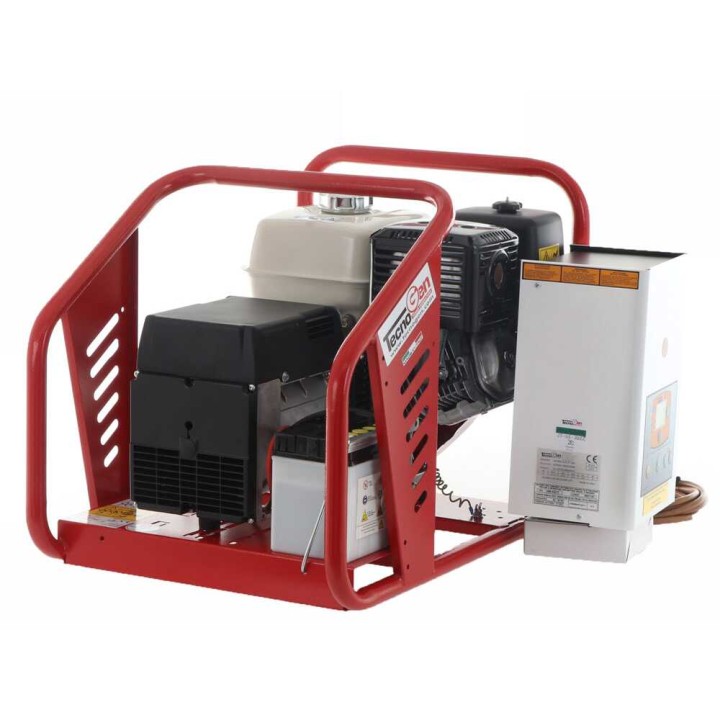 TecnoGen H8000 TE/A kolmivaihegeneraattori, 6 kW, Honda GX 390, AVR ja ATS