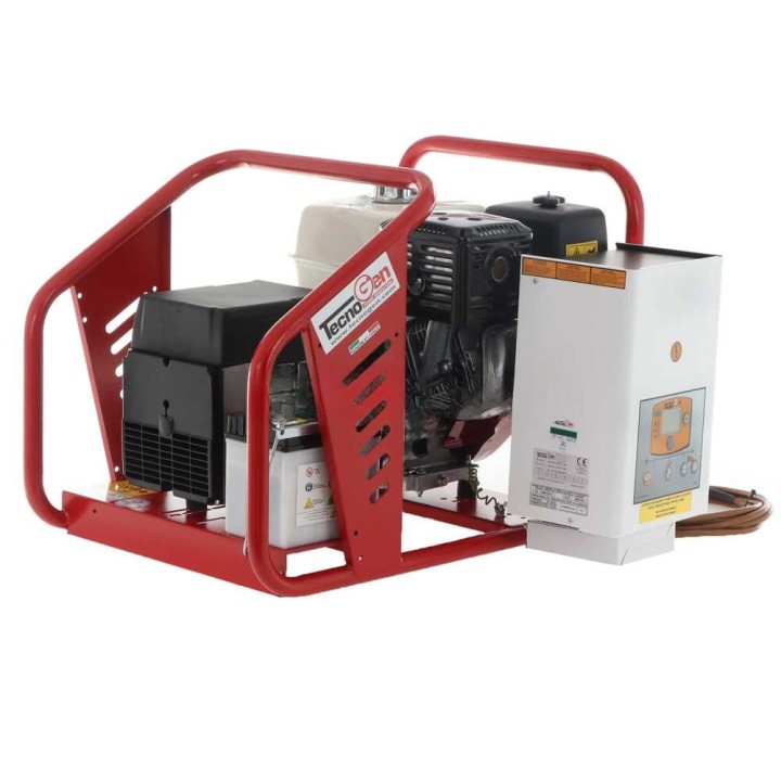 TecnoGen H8000 TE/A kolmivaihegeneraattori, 6 kW, Honda GX 390, AVR ja ATS