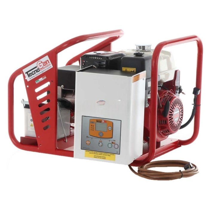 TecnoGen H8000 TE/A kolmivaihegeneraattori, 6 kW, Honda GX 390, AVR ja ATS