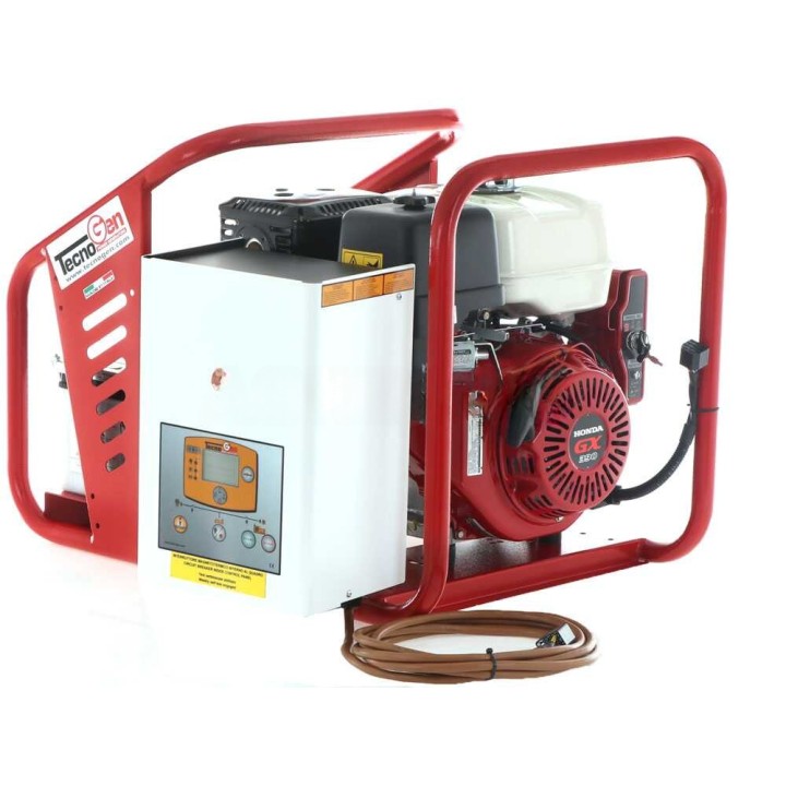 TecnoGen H8000 TE/A kolmivaihegeneraattori, 6 kW, Honda GX 390, AVR ja ATS