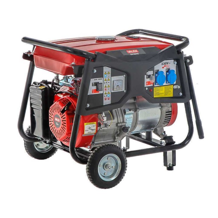 Valex EX 5505 bensiinikäyttöinen sähkögeneraattori, 5 kW, 230 V