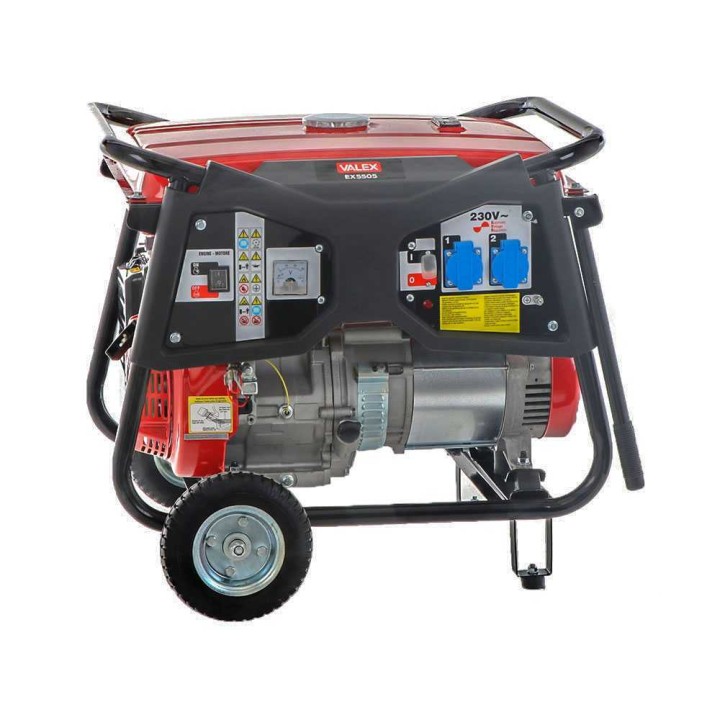 Valex EX 5505 bensiinikäyttöinen sähkögeneraattori, 5 kW, 230 V