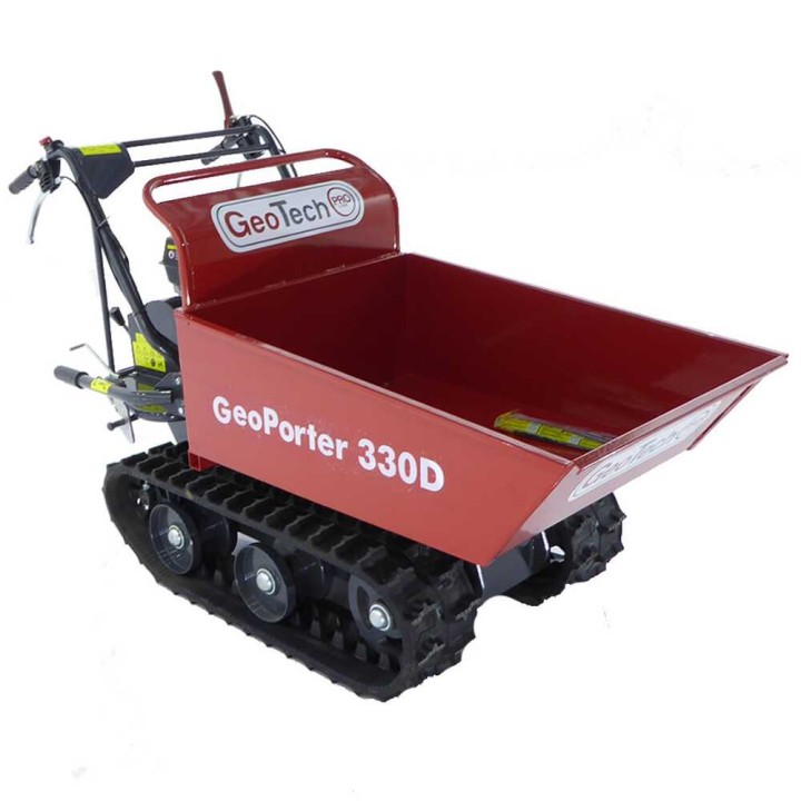 GeoPorter 330D telaketjukuljetin dumper lavalla 300 kg Loncin 196 cm 3 1 vaihdetta
