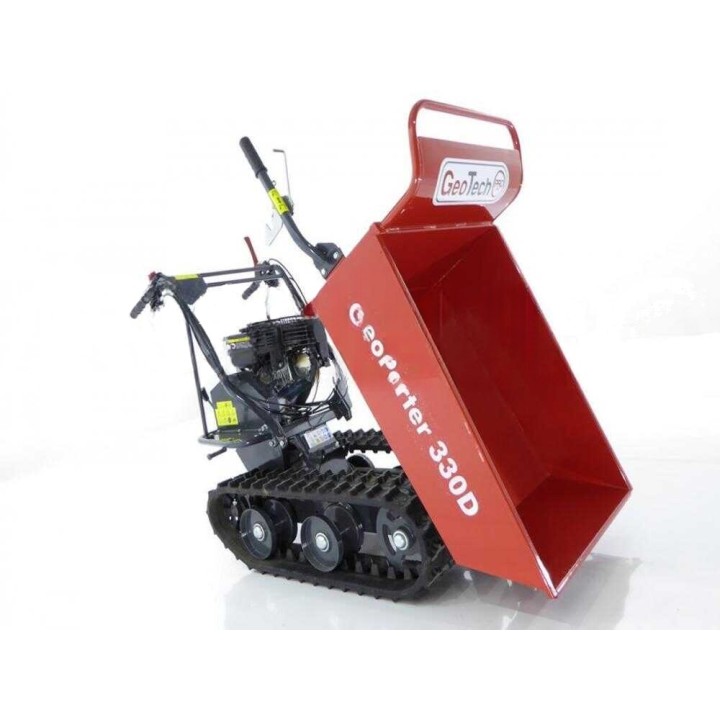 GeoPorter 330D telaketjukuljetin dumper-lavalla, 300 kg, Loncin 196 cm³, 3+1 vaihdetta