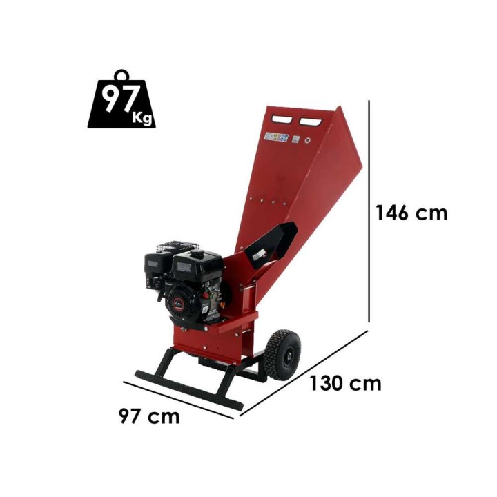 Blue Bird SHL 700 biotriturattori, Loncin 6,5 HP, 60 mm