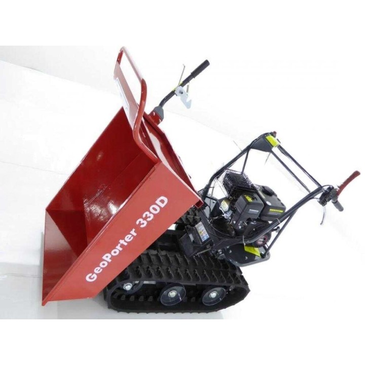GeoPorter 330D telaketjukuljetin dumper-lavalla, 300 kg, Loncin 196 cm³, 3+1 vaihdetta