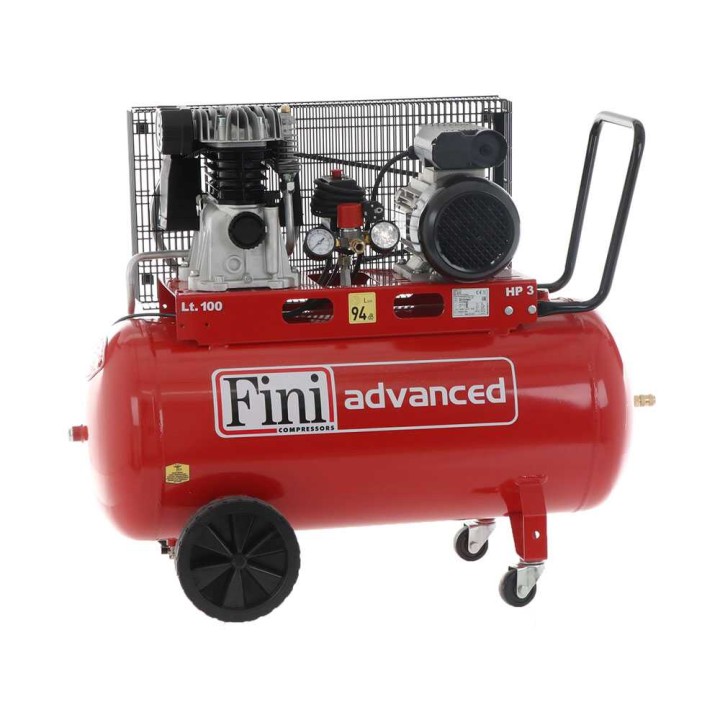FINI Advanced MK 103-100-3M sähkökompressori, 3 HP, 100 l, 10 bar, 230 V