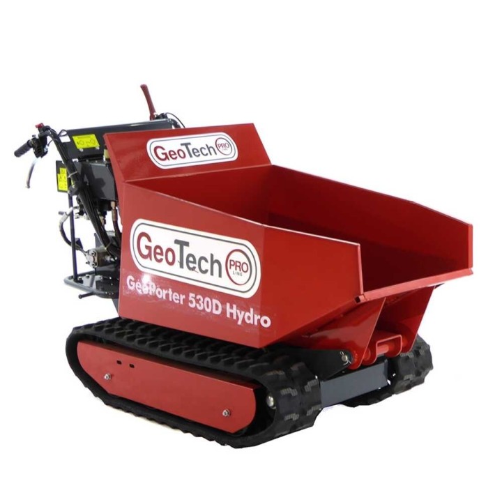 GeoTech Pro GeoPorter 530D Hydro minitransporter 500 kg hydraulinen dumper lava