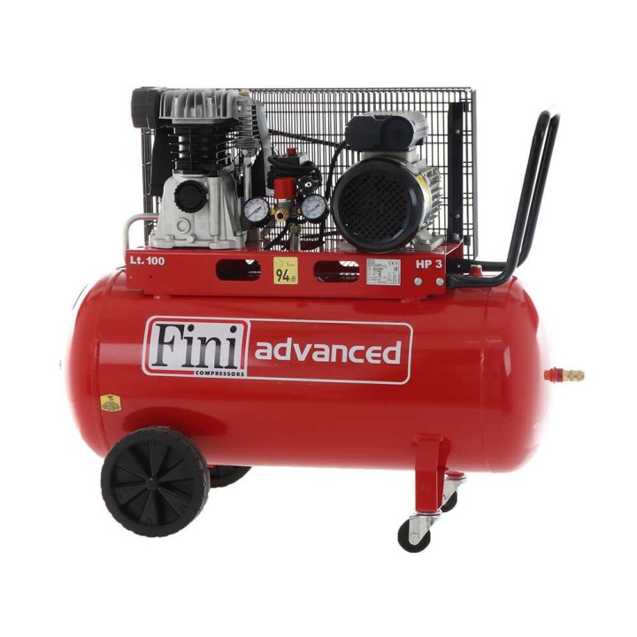FINI Advanced MK 103-100-3M sähkökompressori, 3 HP, 100 l, 10 bar, 230 V