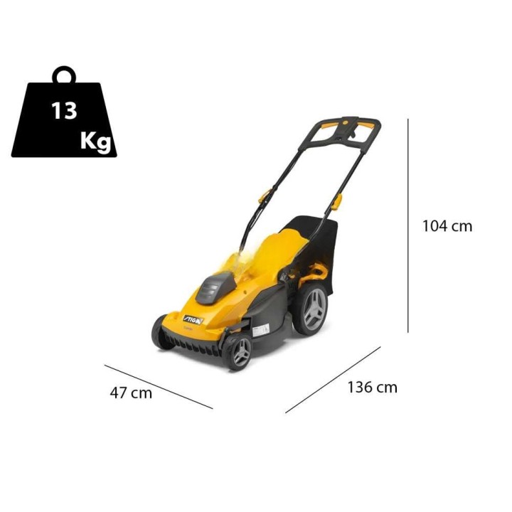 Stiga Combi 340c sähköruohonleikkuri, 1 600 W, 38 cm