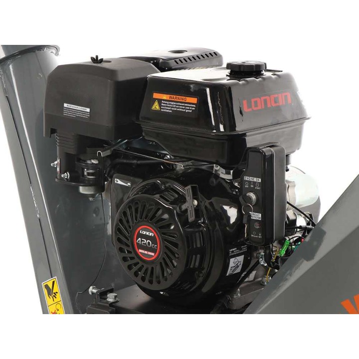 Wortex Drake D420/120L-E biomurskain, Loncin G420F, 15 HP, sähkökäynnistys