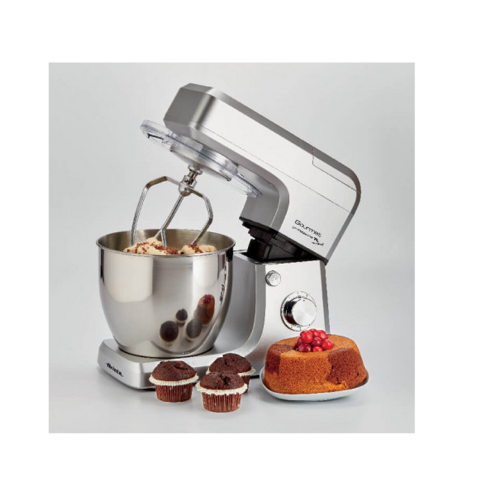 Ariete Gourmet Professional Metal -planetaarinen taikinakone ja tehosekoitin, 7 l, 1 200 W