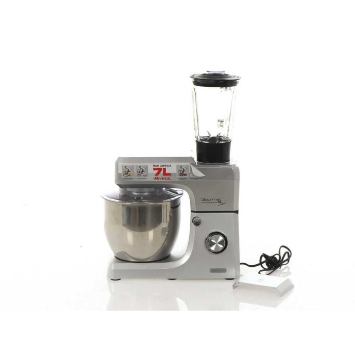 Ariete Gourmet Professional Metal -planetaarinen taikinakone ja tehosekoitin, 7 l, 1 200 W