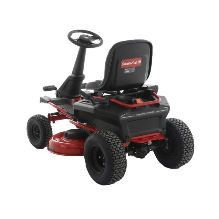 GeoTech Pro Green-Kart 91 akkukäyttöinen ajettava ruohonleikkuri, 48 V, 91 cm