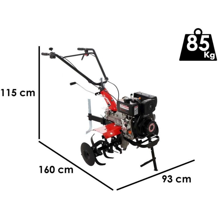 Benassi BL106KE dieseljyrsin, 5 HP, KPC KD170F 211 cm³, 3 + 1 vaihdetta, 90 cm