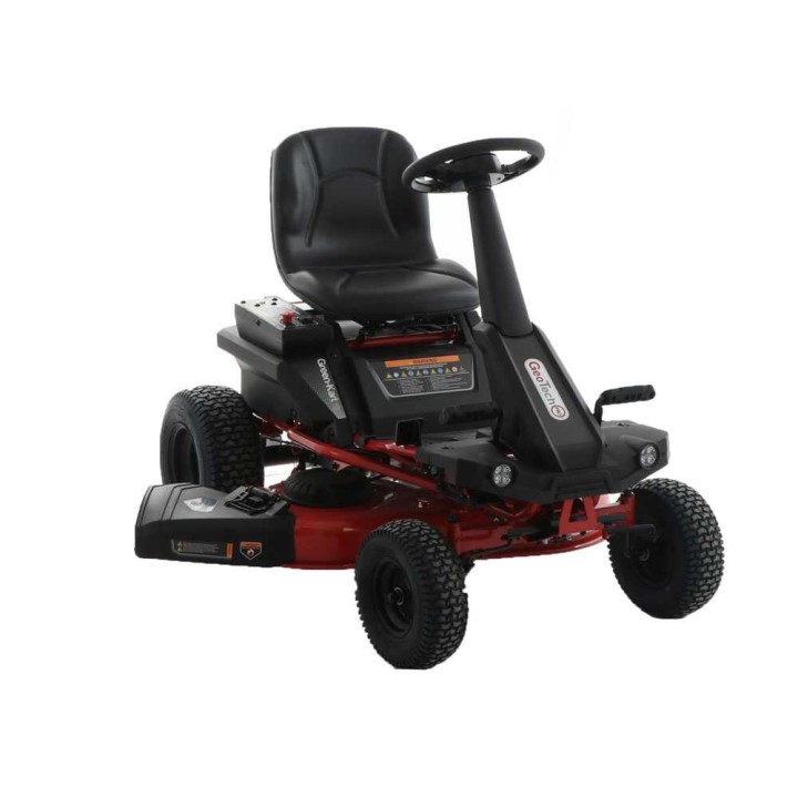GeoTech Pro Green-Kart 76 -akkurider, 48 V, 50 Ah, 76 cm, sivupurkaus ja silppuava leikkuu