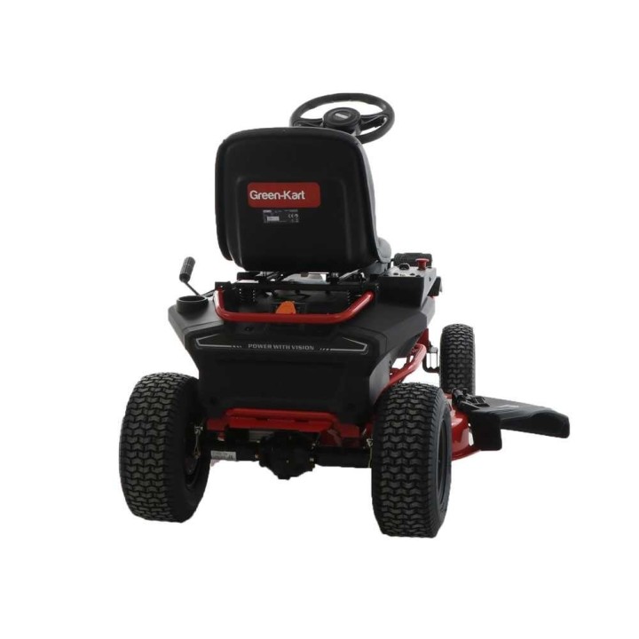 GeoTech Pro Green-Kart 76 -akkurider, 48 V, 50 Ah, 76 cm, sivupurkaus ja silppuava leikkuu