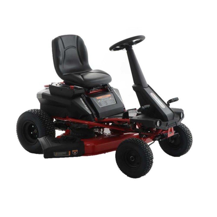 GeoTech Pro Green-Kart 76 -akkurider, 48 V, 50 Ah, 76 cm, sivupurkaus ja silppuava leikkuu