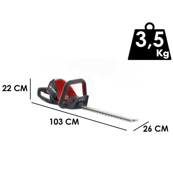 Efco TGI 45 akkukäyttöinen pensasleikkuri, 40 V, 45 cm, akku ja laturi