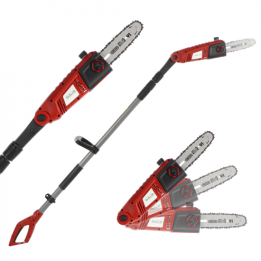 GeoTech PT 750 teleskooppivartinen sähköoksasaha 710 W terä 25 cm