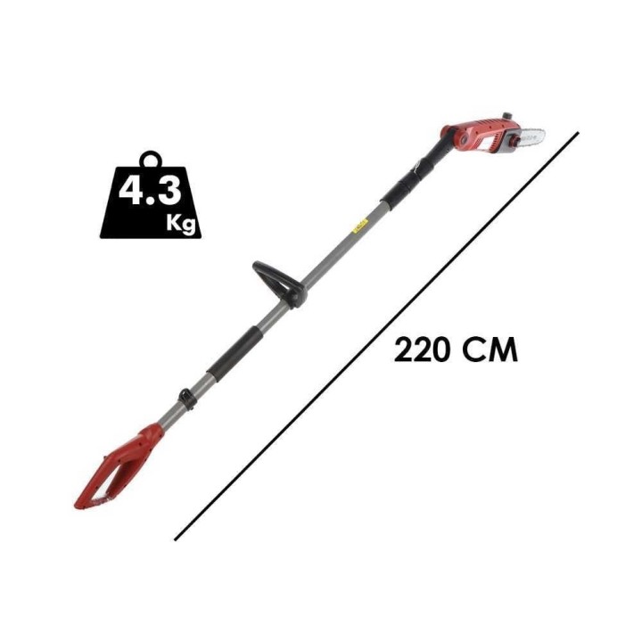 GeoTech PT 750 teleskooppivartinen sähköoksasaha, 710 W, terä 25 cm