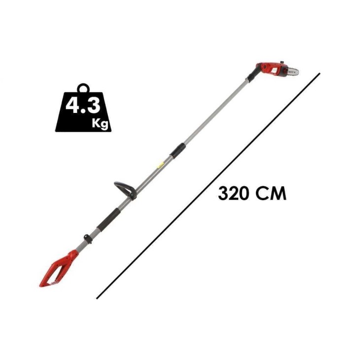 GeoTech PT 750 teleskooppivartinen sähköoksasaha, 710 W, terä 25 cm