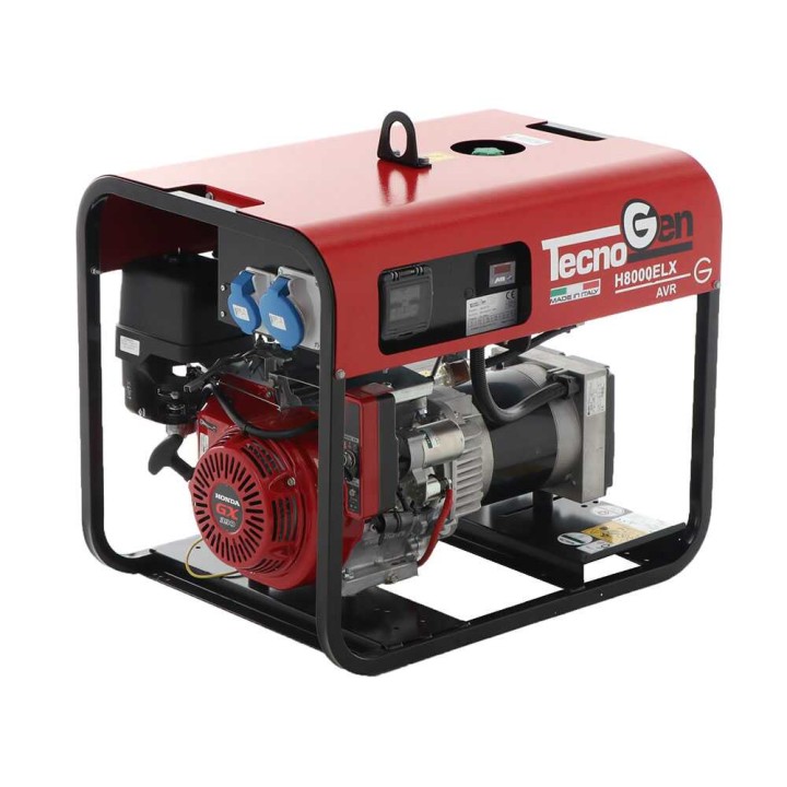 TecnoGen H8000ELX bensiinikäyttöinen generaattori, 5,2 kW, 230 V