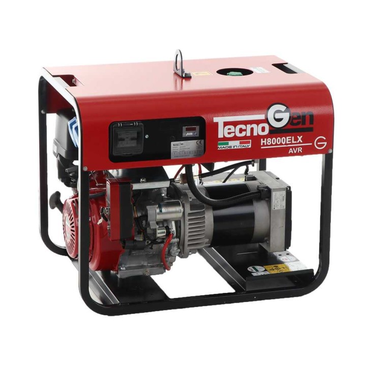 TecnoGen H8000ELX bensiinikäyttöinen generaattori, 5,2 kW, 230 V