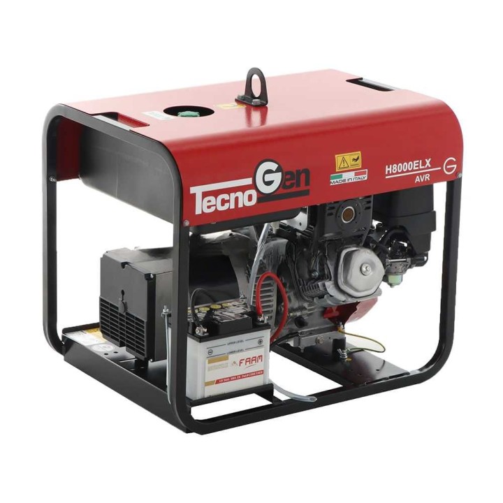 TecnoGen H8000ELX bensiinikäyttöinen generaattori, 5,2 kW, 230 V