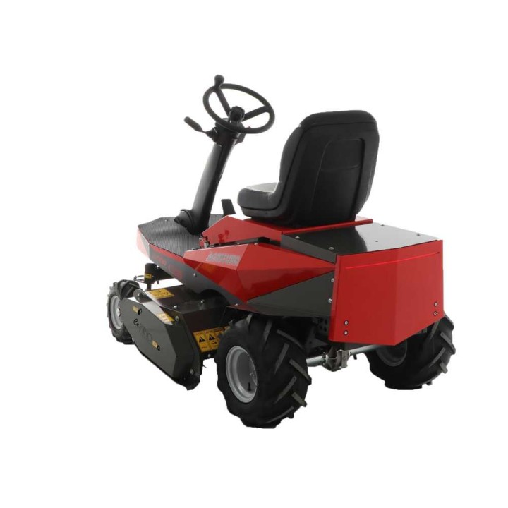 CaRINO sähkötraktorimurskain, 48 V, 200 Ah, 110 cm, 11 kW