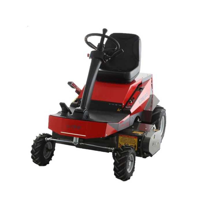 CaRINO sähkötraktorimurskain, 48 V, 200 Ah, 110 cm, 11 kW