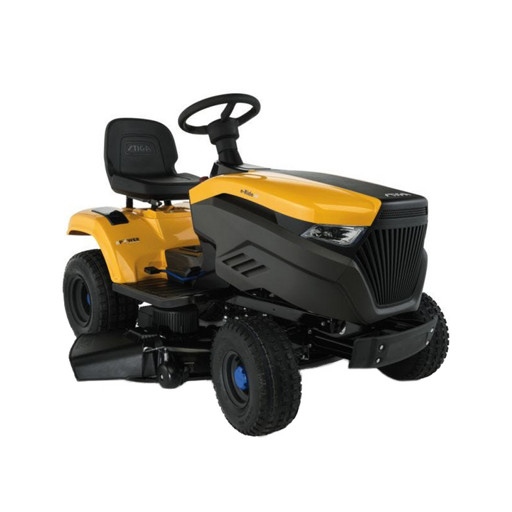 Stiga e Ride S300 akkukäyttöinen ajoleikkuri 48 V 98 cm silppuamisleikkaus