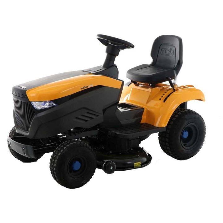 Stiga e-Ride S300 akkukäyttöinen ajoleikkuri, 48 V, 98 cm, silppuava leikkuu