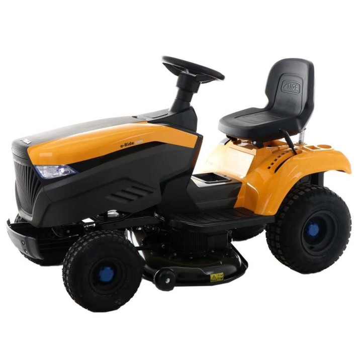 Stiga e-Ride S300 akkukäyttöinen ajoleikkuri, 48 V, 98 cm, silppuava leikkuu