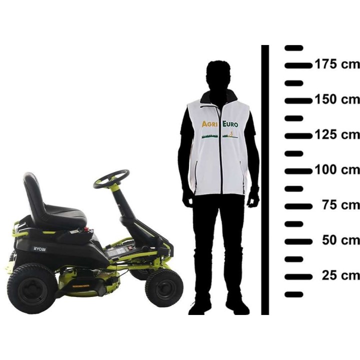 Ryobi RY48RM76A akkukäyttöinen minirider, 76 cm, 48 V, 50 Ah