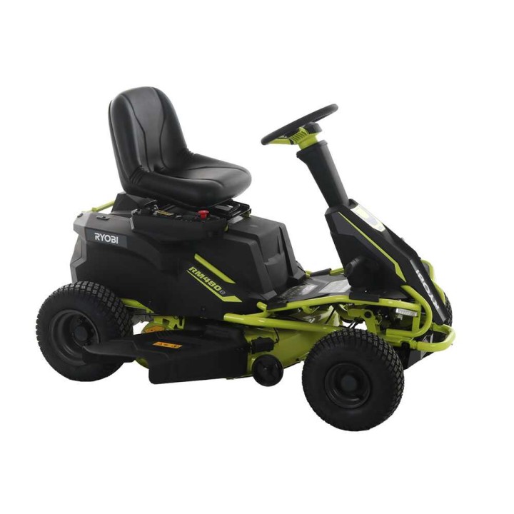 Ryobi RM480E akkukäyttöinen ajoleikkuri, 48 V, 96 cm, sivullepuhallus ja bioleikkuu