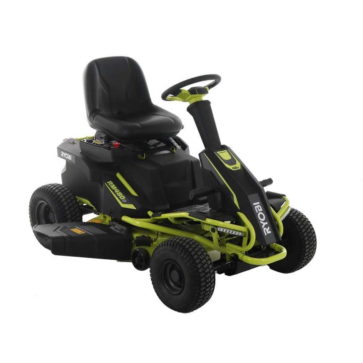 Ryobi RM480E akkukäyttöinen ajoleikkuri, 48 V, 96 cm, sivullepuhallus ja bioleikkuu