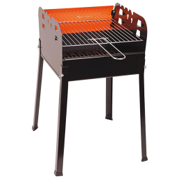 Ferraboli Ciao hiiligrilli 35 35 cm kromattu ritilä 2 grillauskorkeutta