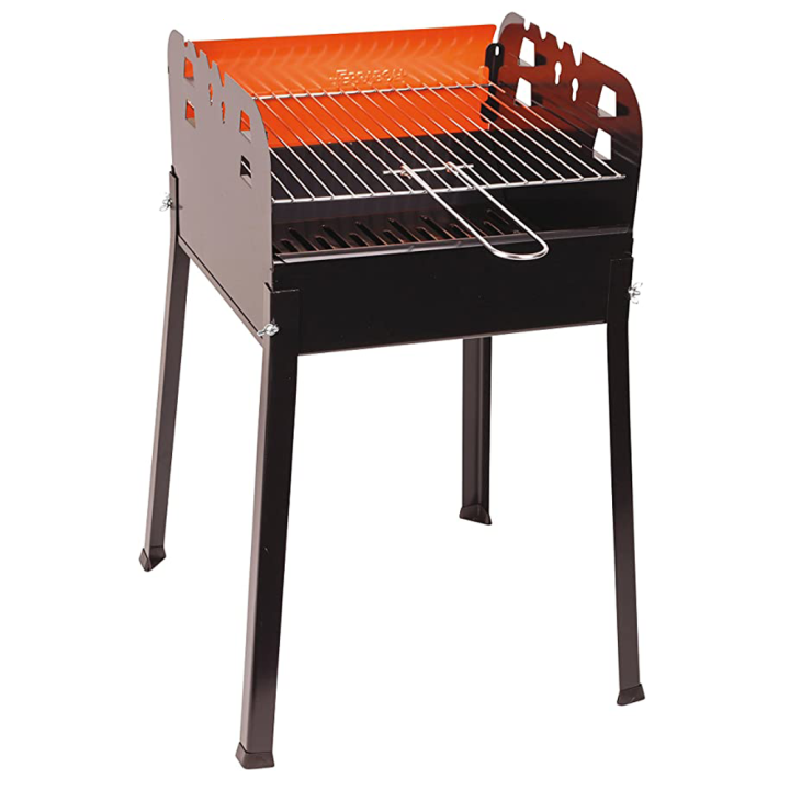 Ferraboli Ciao hiiligrilli 35 35 cm kromattu ritilä 2 grillauskorkeutta