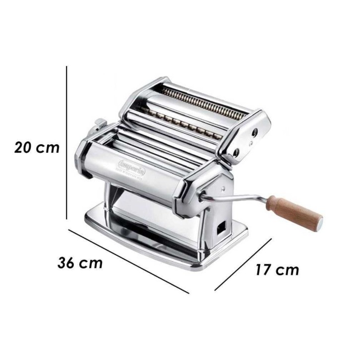 Imperia Pastaia Italiana manuaalinen pastakone, ruostumaton teräs, 140 mm